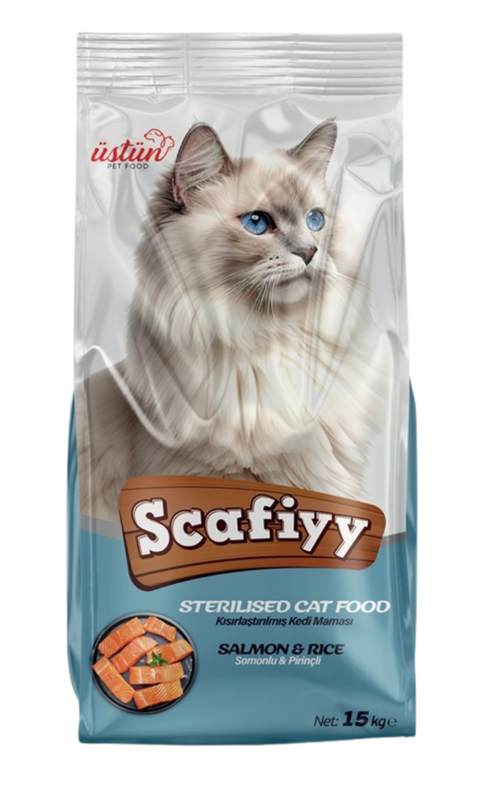 Scafiyy Somonlu Pirinçli Kısır Kedi Maması
