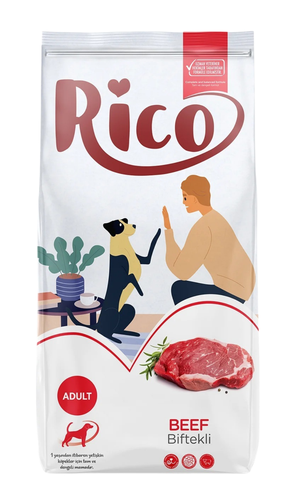 Rico Biftekli Yetişkin Köpek Maması