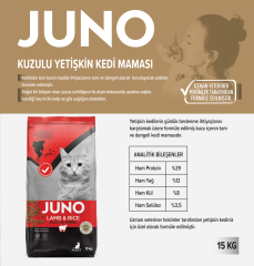 Juno Kuzulu ve Pirinçli Yetişkin Kedi Maması