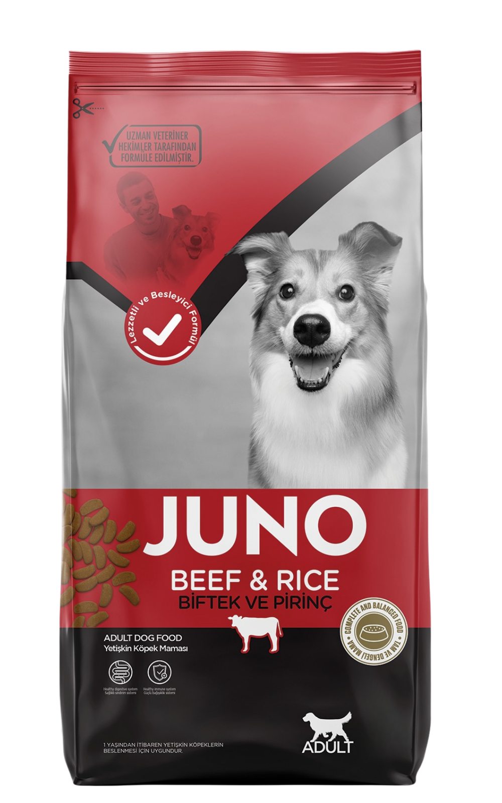 Juno Biftek ve Pirinç Yetişkin Köpek Maması