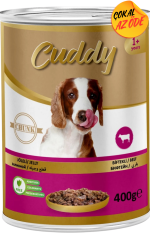 Cuddy Parça Biftek Etli Yetişkin Köpek Konservesi 400 g