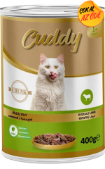 Cuddy Parça Kuzu Etli Yetişkin Kedi Konservesi 400 g