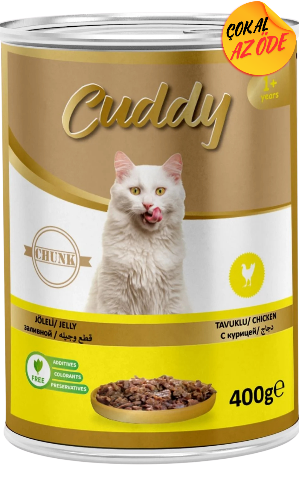 Cuddy Parça Tavuk Etli Kedi Konservesi 400 g