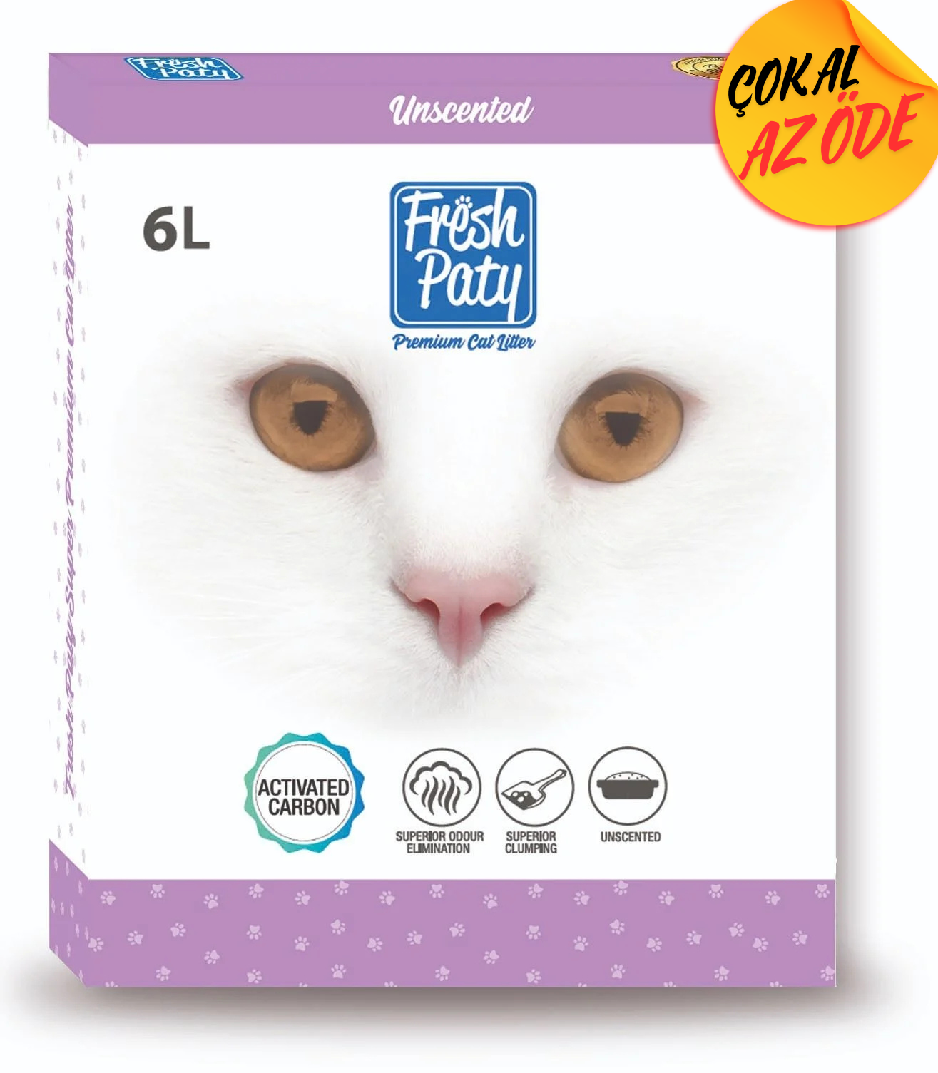 Fresh Paty Kokusuz Aktif Carbonlu Kedi Kumu 6 lt