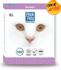 Fresh Paty Kokusuz Aktif Carbonlu Kedi Kumu 6 lt