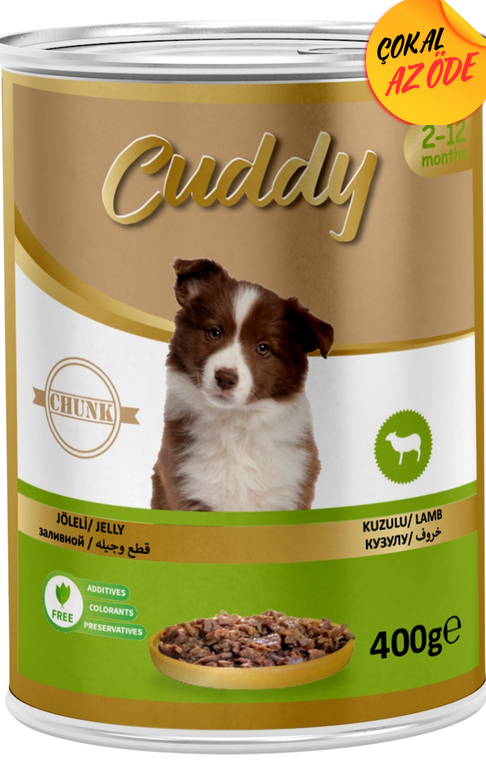Cuddy Kıyma Kuzu Etli Yavru Köpek  Konservesi 400 g