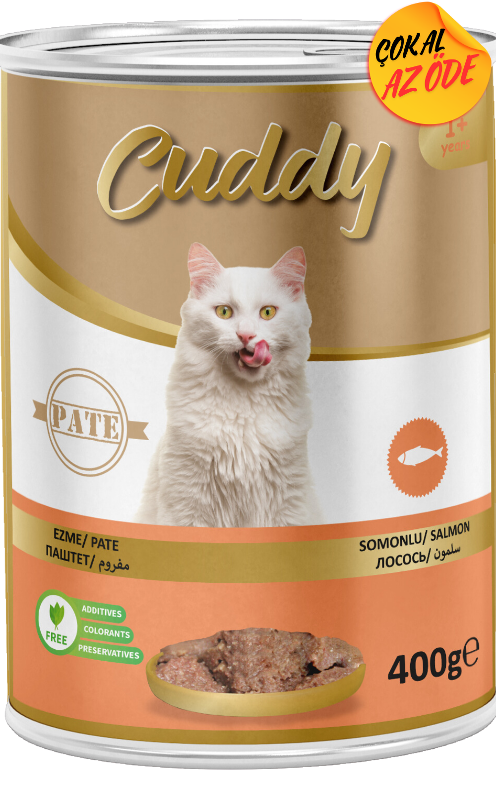 Cuddy Kıyma Somon Etli Yetişkin Kedi Konservesi 400 g