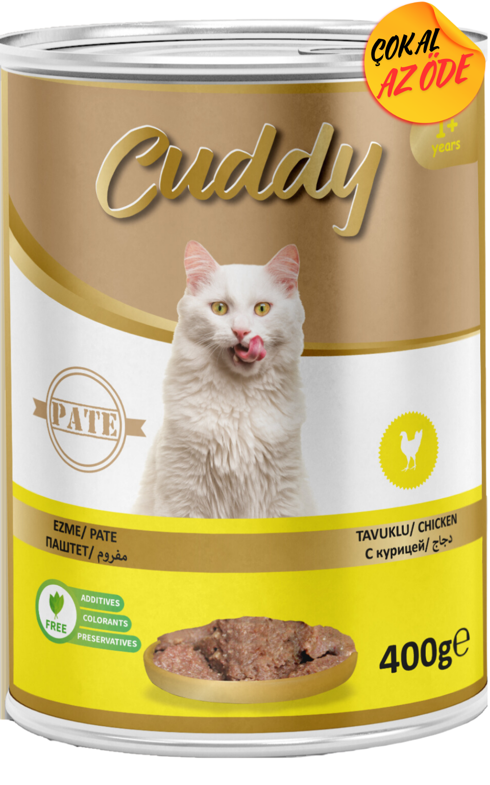 Cuddy Kıyma Tavuk Etli Yetişkin Kedi Konservesi 400 g