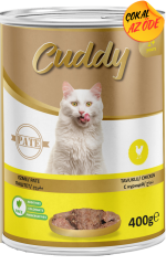 Cuddy Kıyma Tavuk Etli Yetişkin Kedi Konservesi 400 g