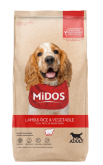 Midos Kuzulu Pirinçli Sebzeli Yetişkin Köpek Maması