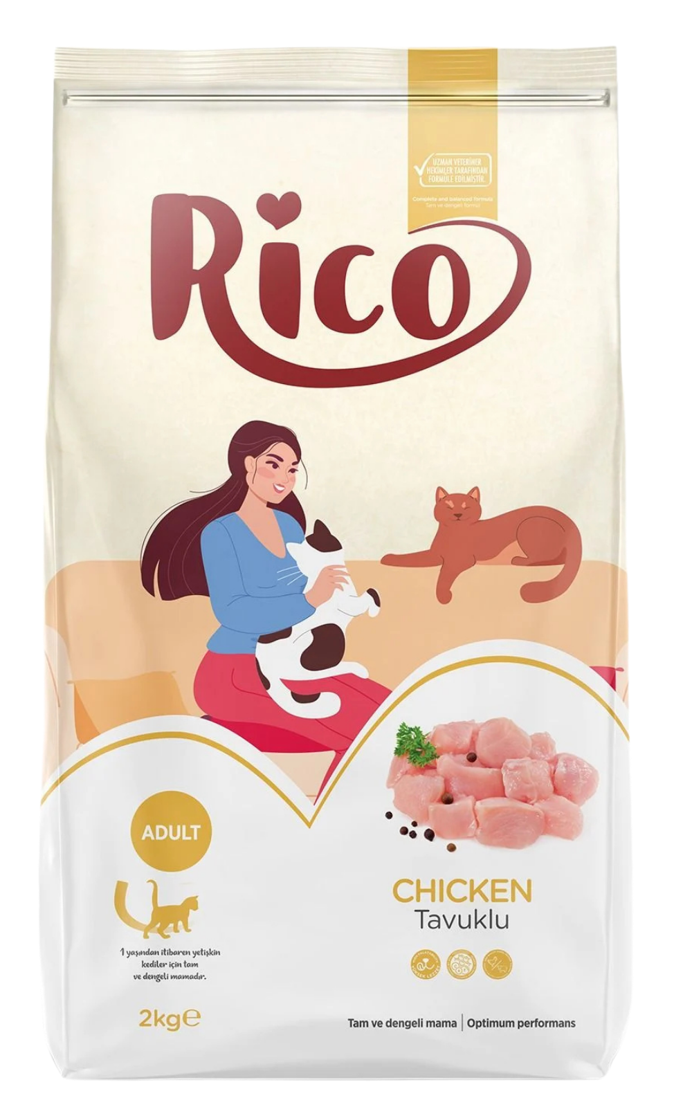 Rico Tavuklu Yetişkin Kedi Maması