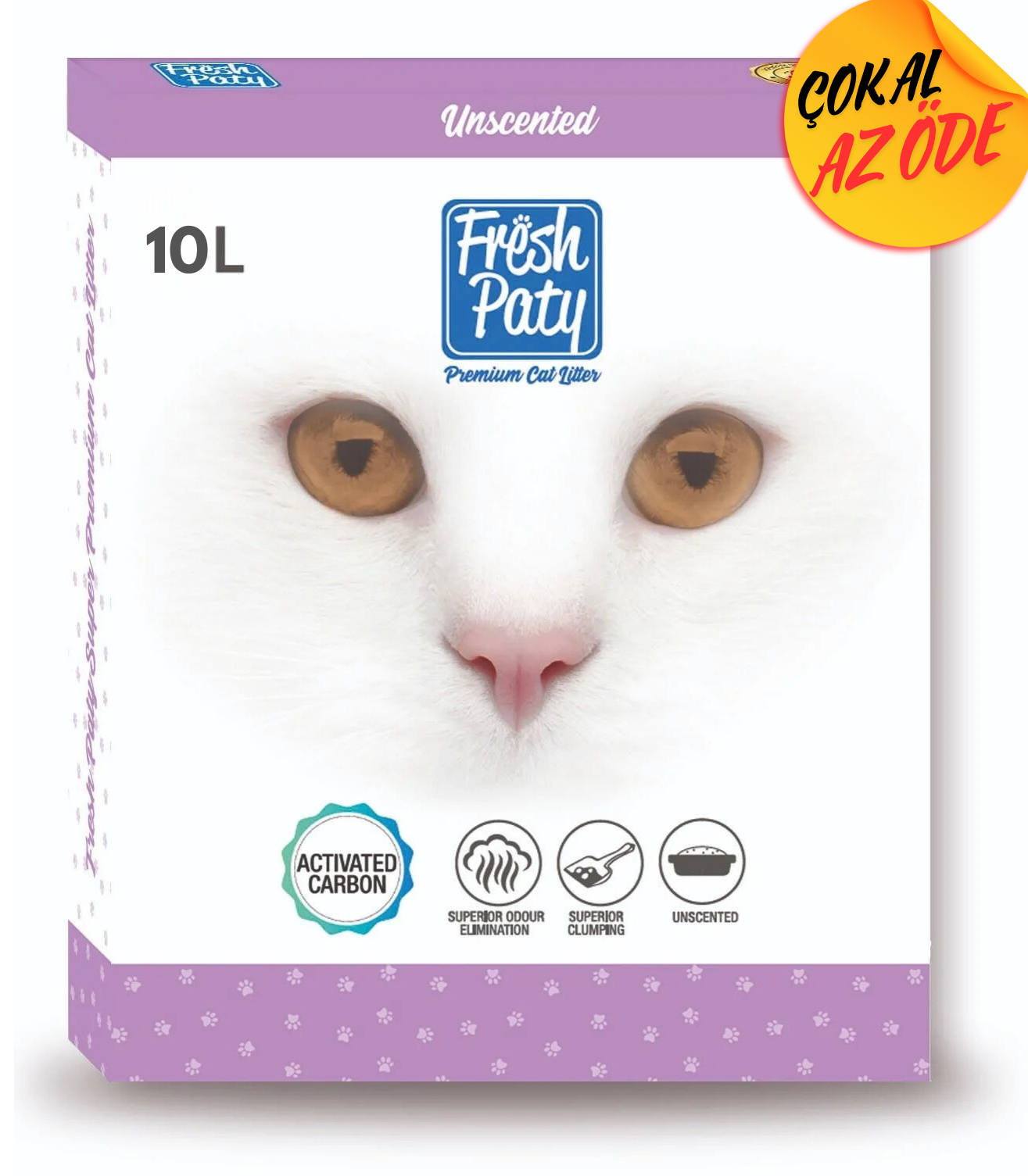 Fresh Paty Kokusuz Aktif Carbonlu Kedi Kumu 10 lt