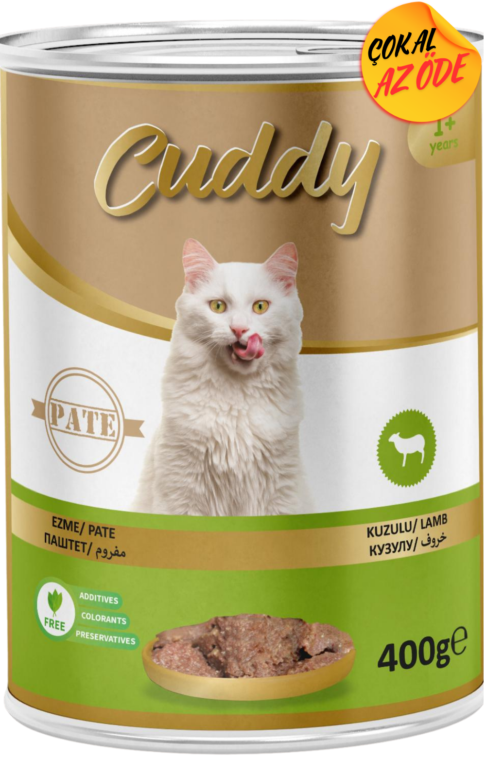Cuddy Kıyma Kuzu Etli Yetişkin Kedi Konservesi 400 g