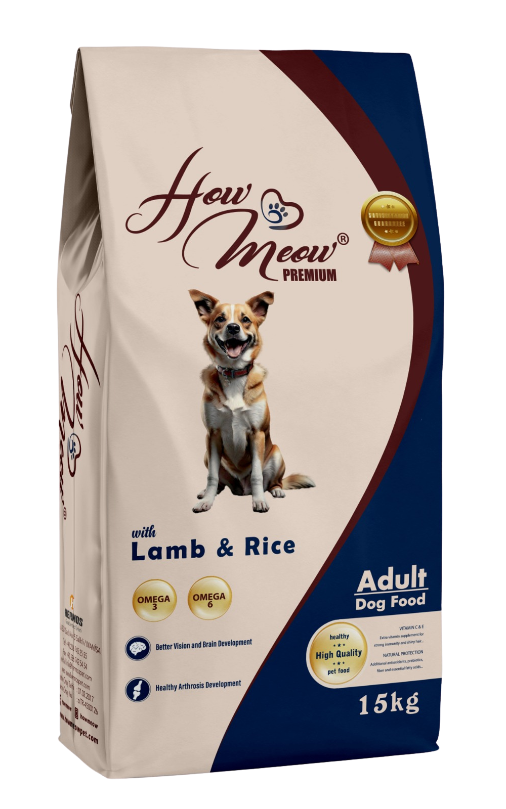 How Meow Kuzulu Pirinçli Yetişkin Köpek Maması