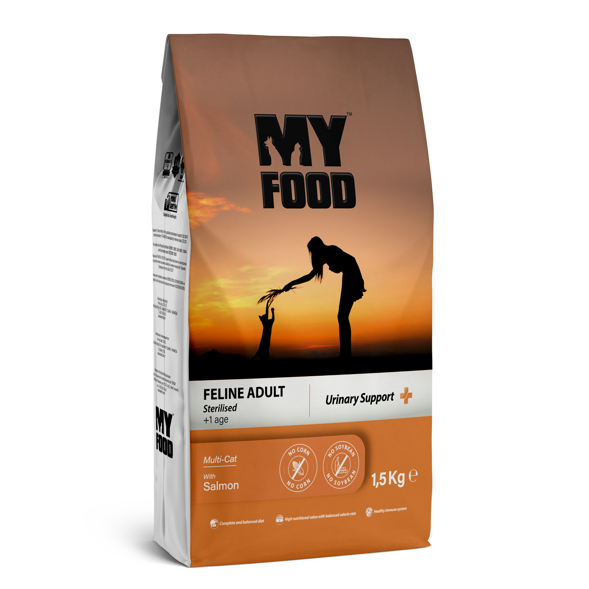 My Food Somonlu Kısırlaştırılmış Yetişkin Kedi Maması