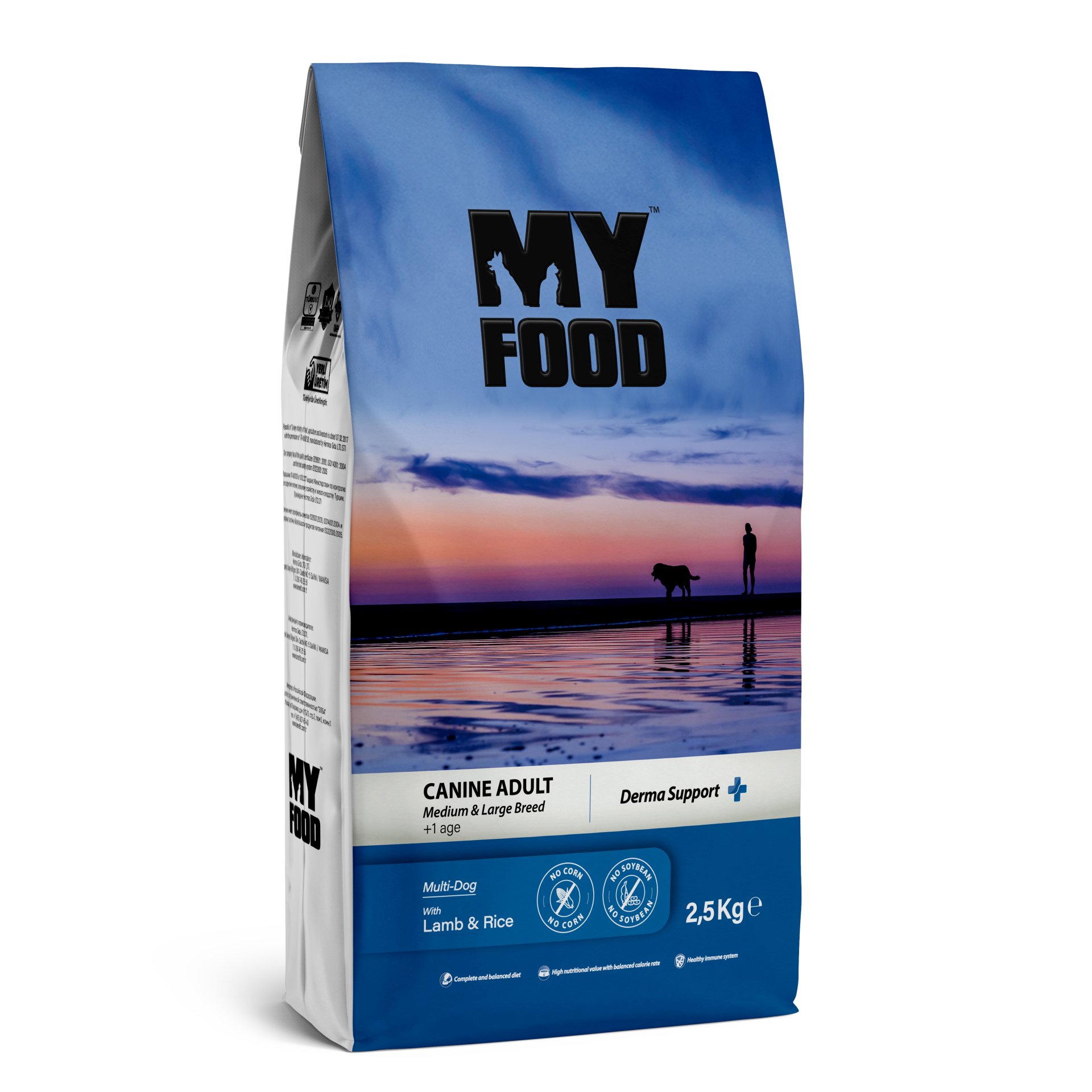 My Food Kuzulu Pirinçli Orta&Büyük Irk Yetişkin Köpek Maması