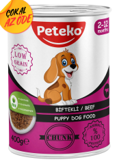 Peteko Parça Biftekli Yavru Köpek Konservesi 400 g