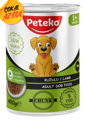 Peteko Parça Kuzulu Yetişkin Köpek Konservesi 400 g
