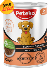 Peteko Parça Somonlu Yetişkin Köpek Konservesi 400 g