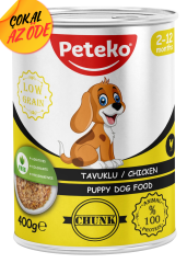 Peteko Parça Tavuklu Yavru Köpek Konservesi 400 g