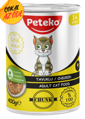 Peteko Parça Tavuklu Yetişkin Kedi Konservesi 400 g