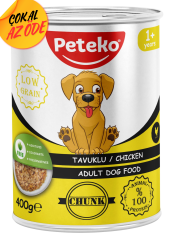 Peteko Parça Tavuklu Yetişkin Köpek Konservesi 400 g