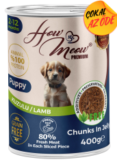 How Meow Parça Kuzulu Yavru Köpek Konservesi 400 g