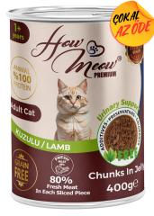 How Meow Parça Kuzulu Yetişkin Kedi Konservesi 400 g